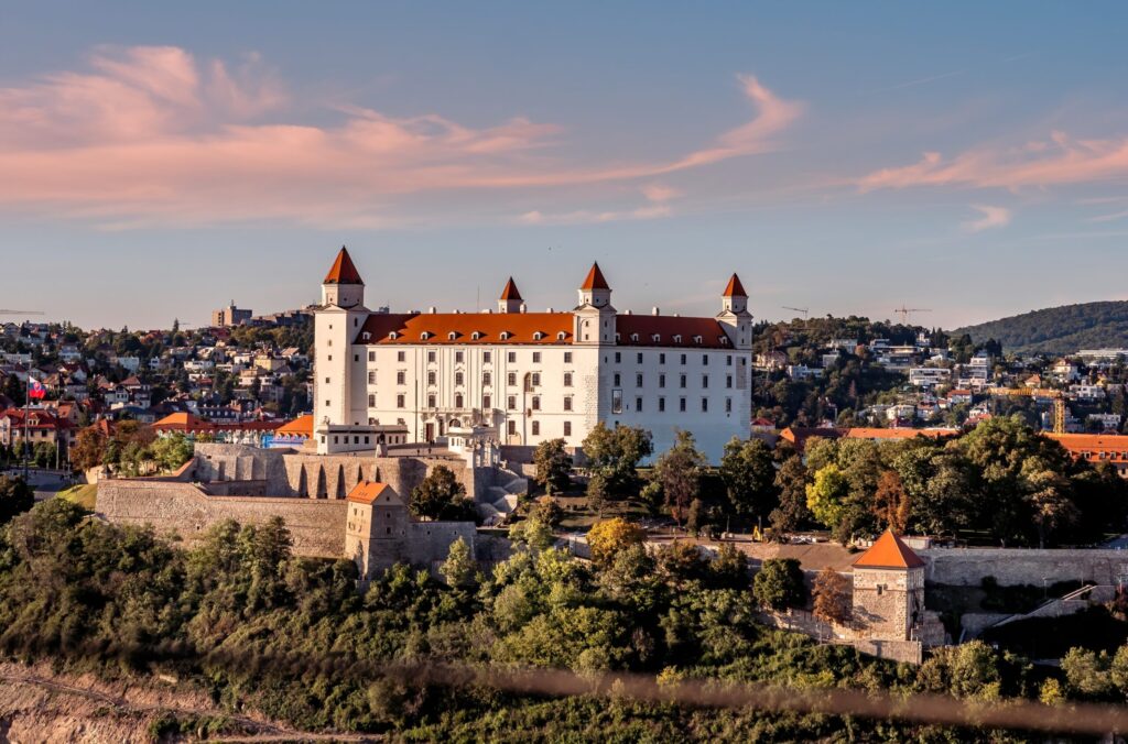 A beautiful shot of Bratislava Castle in Slovakia