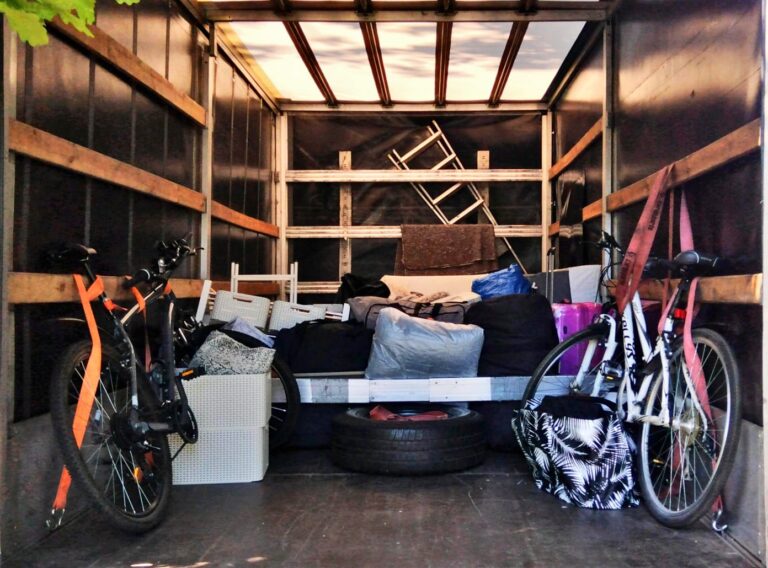 Removals from Czech Republic to Finland – packed truck interior