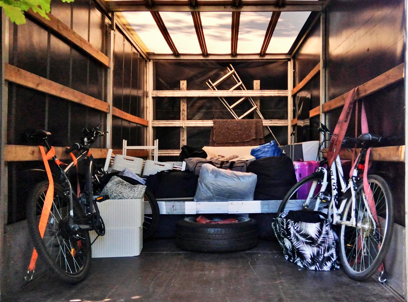 Removals from Czech Republic to Finland – packed truck interior